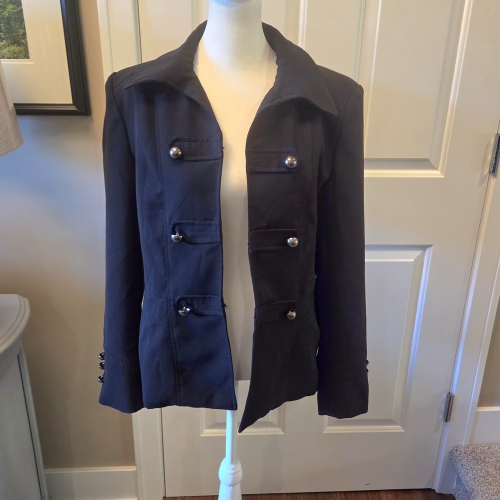 Double-Breasted Women's Blazer Size 10 Black